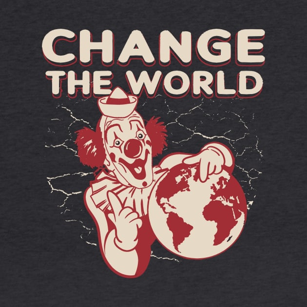 Clowny. Change The World logo design by Al-loony